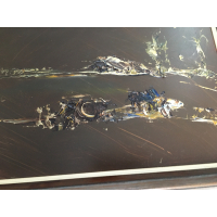 Abstract Landschap in bruin tinten - II